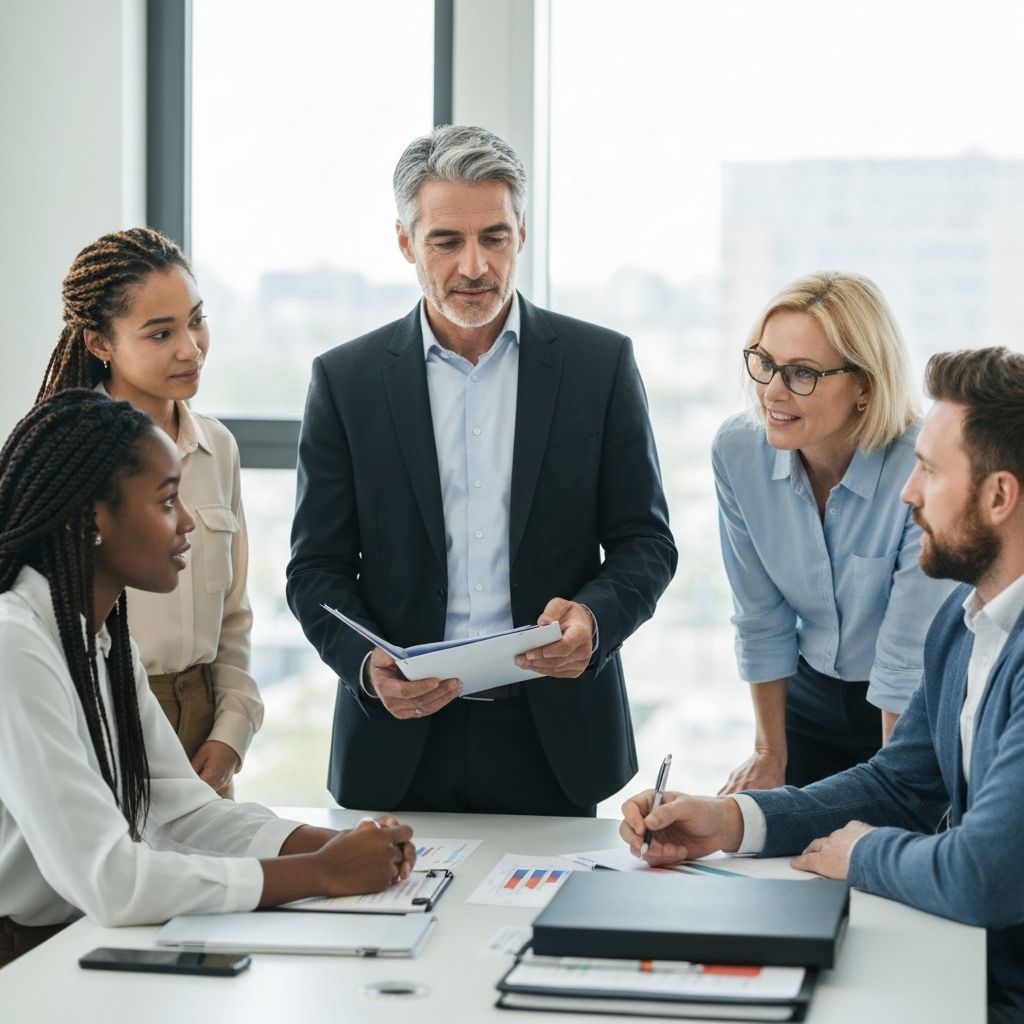 Modern business team